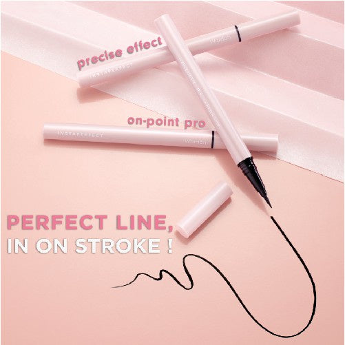 Instaperfect HYPERGETIC Precise Black Liner 1 g - Eyeliner Spidol (Hasil Presisi Sempurna & Pigmented)
