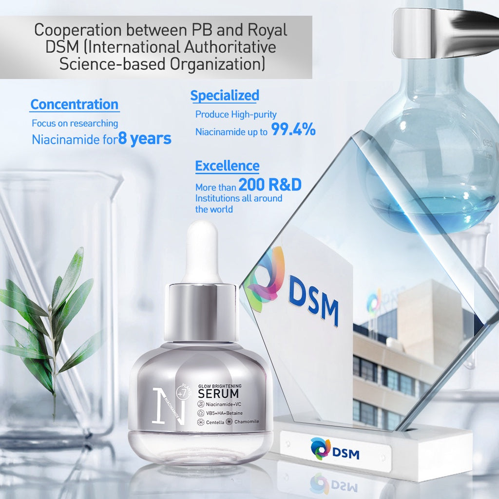 PREMIERE BEAUTE Whitening Serum 30ml  Niacinamide Centella Luminous White Glow Brightening Serum Kulit Kusam Noda Hitam Bekas Jerawat Eksfoliasi Brightening Serum serum wajah glowing dan putih untuk Kulit Kenyal HalusBebas Jerawat dan Tampak Mud