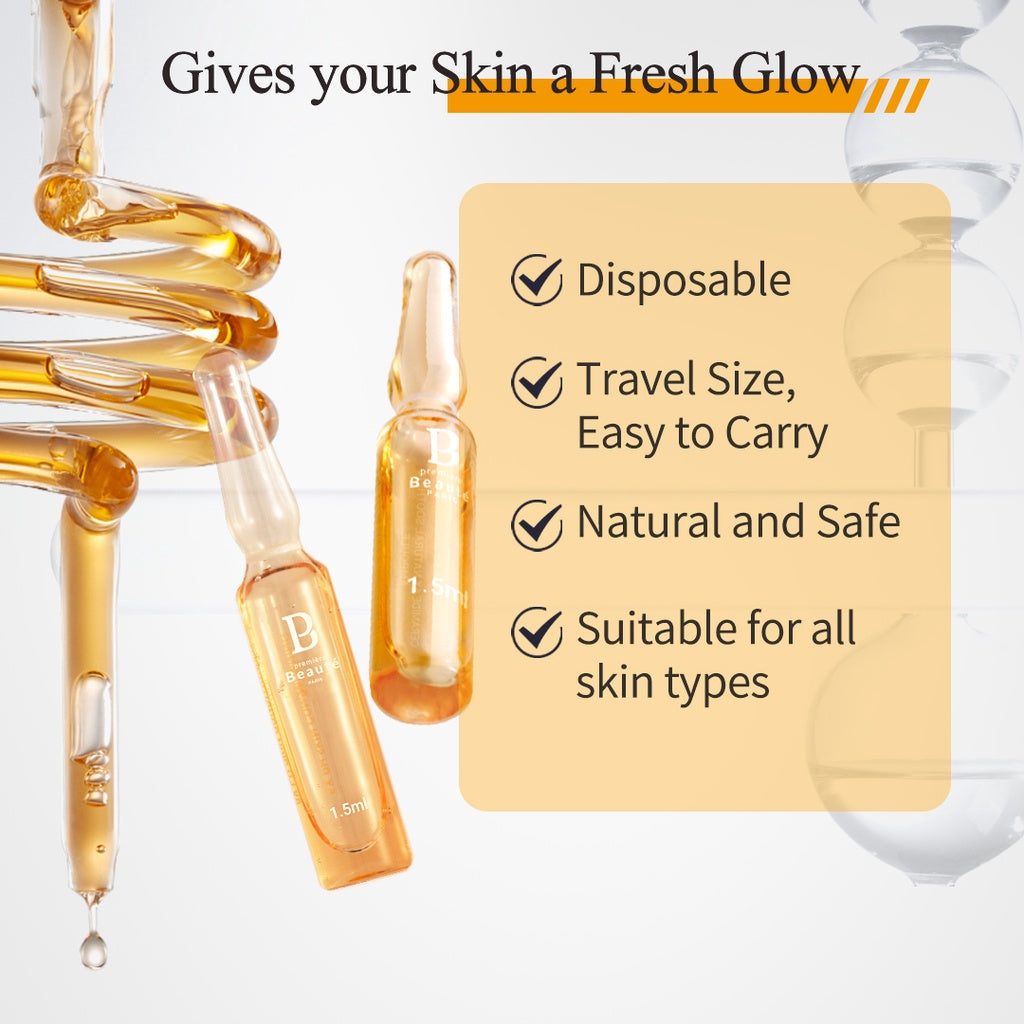 PREMIERE BEAUTE AMPOULE 1.5ml*10 Serum Luminous White Niacinamide VC Booster Essential serum Ceremide BRIGHTENING Vitamin C Alpha Arbutin Brightening Capsule