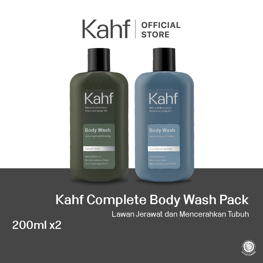 Kahf Complete Body Wash Pack 200 ml x  2 pcs