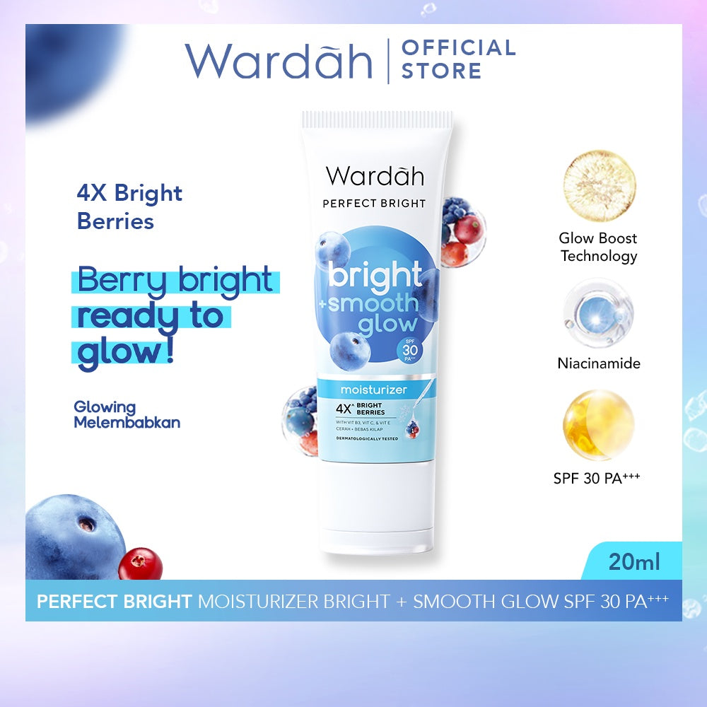 WARDAH Perfect Bright Moisturizer Bright + Smooth Glow SPF 30 PA+++ 20 ml - Skincare