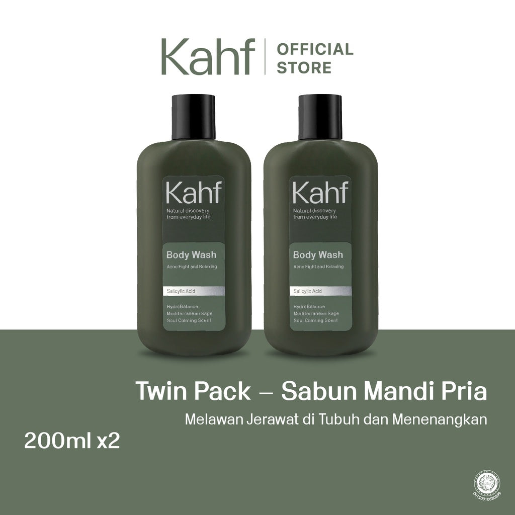 Twinpack Kahf Acne Fight and Relaxing Body Wash