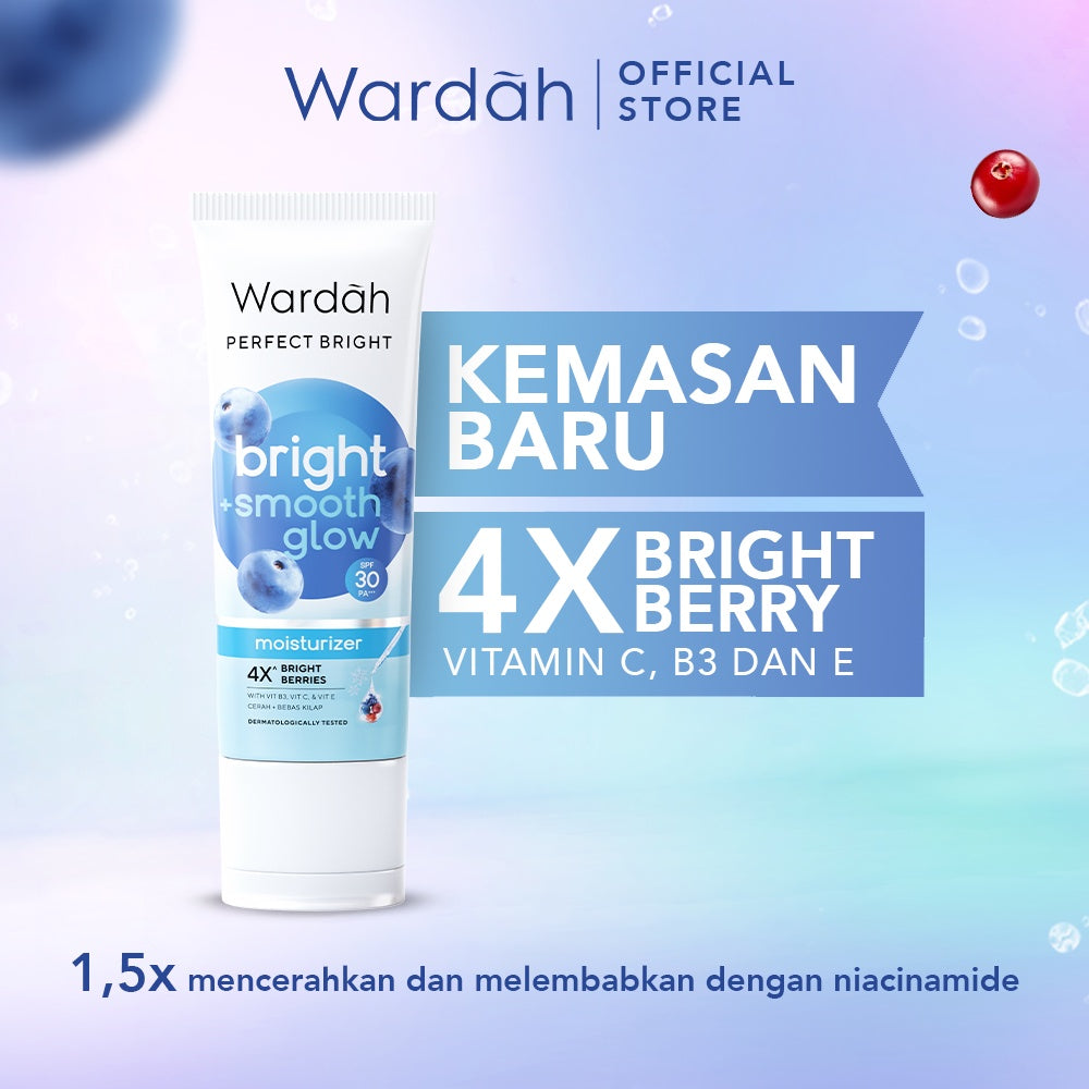 WARDAH Perfect Bright Moisturizer Bright + Smooth Glow SPF 30 PA+++ 20 ml - Skincare