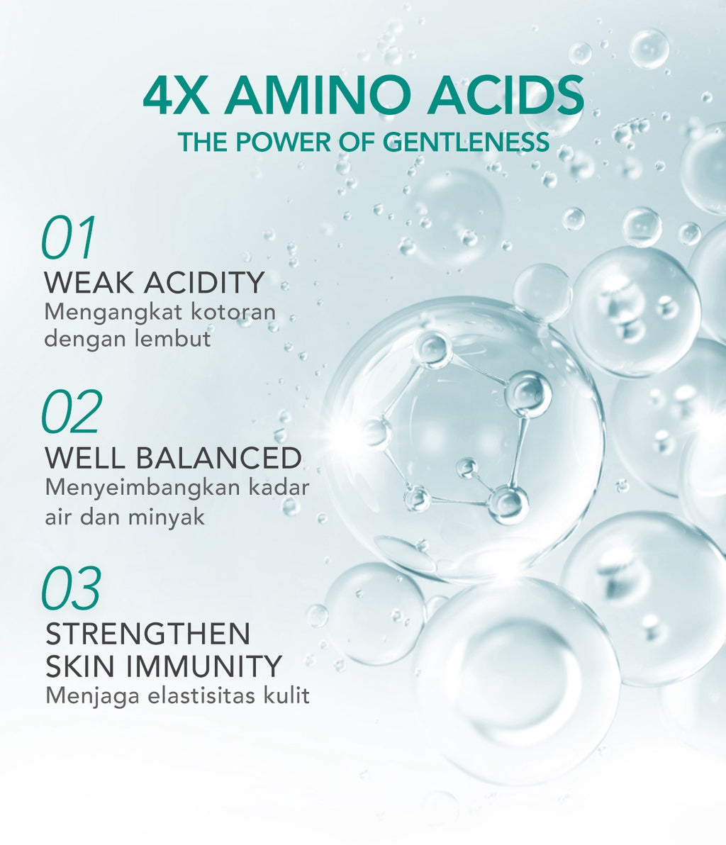 YOU Hy! Amino Bye-Byeteria Anti Bacterial Facial Wash Sabun Pembersih Wajah Hyaluronic Acid