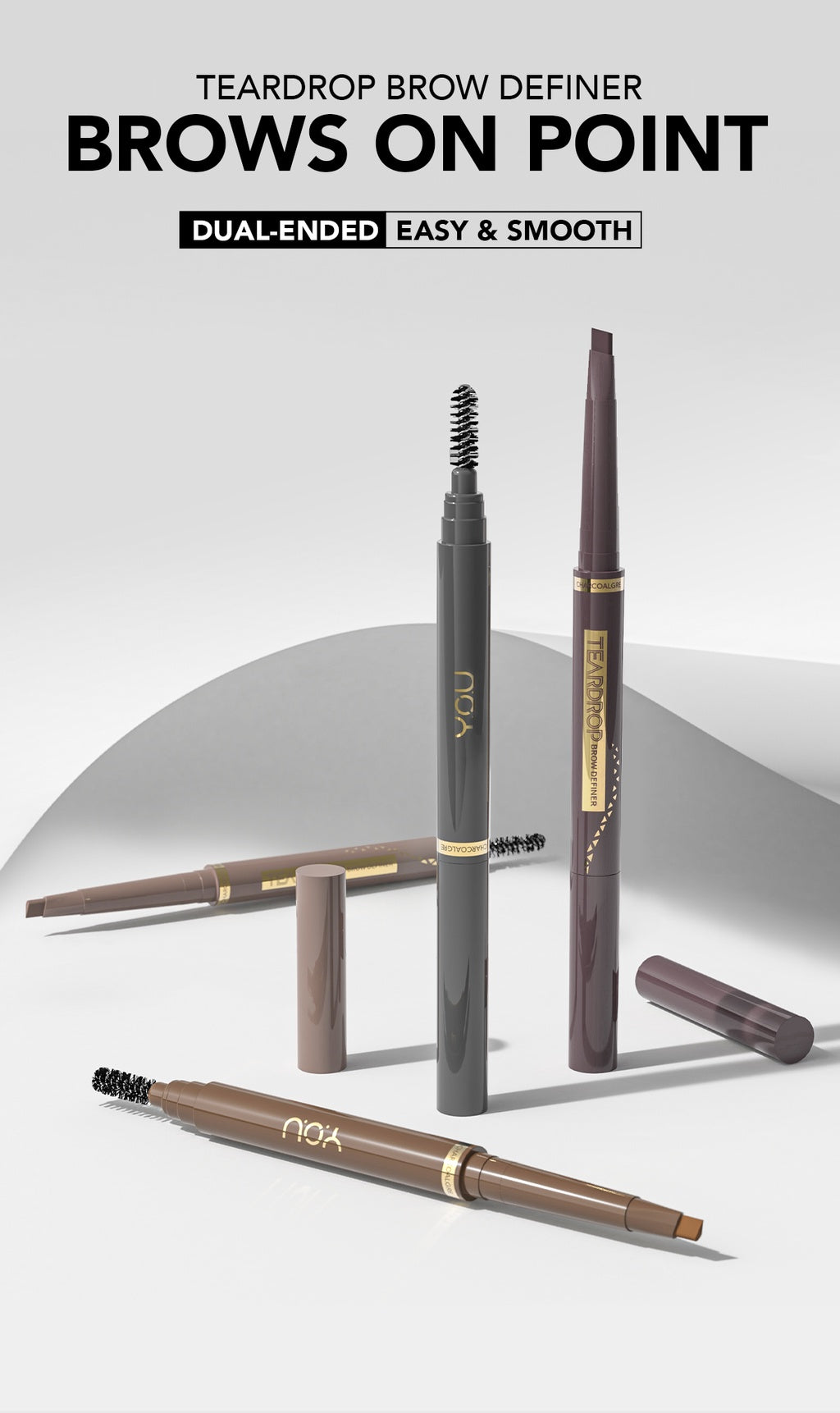 YOU Teardrop Brow Definer Pensil Alis Waterproof Pigmented Tahan Lama Makeup Mata