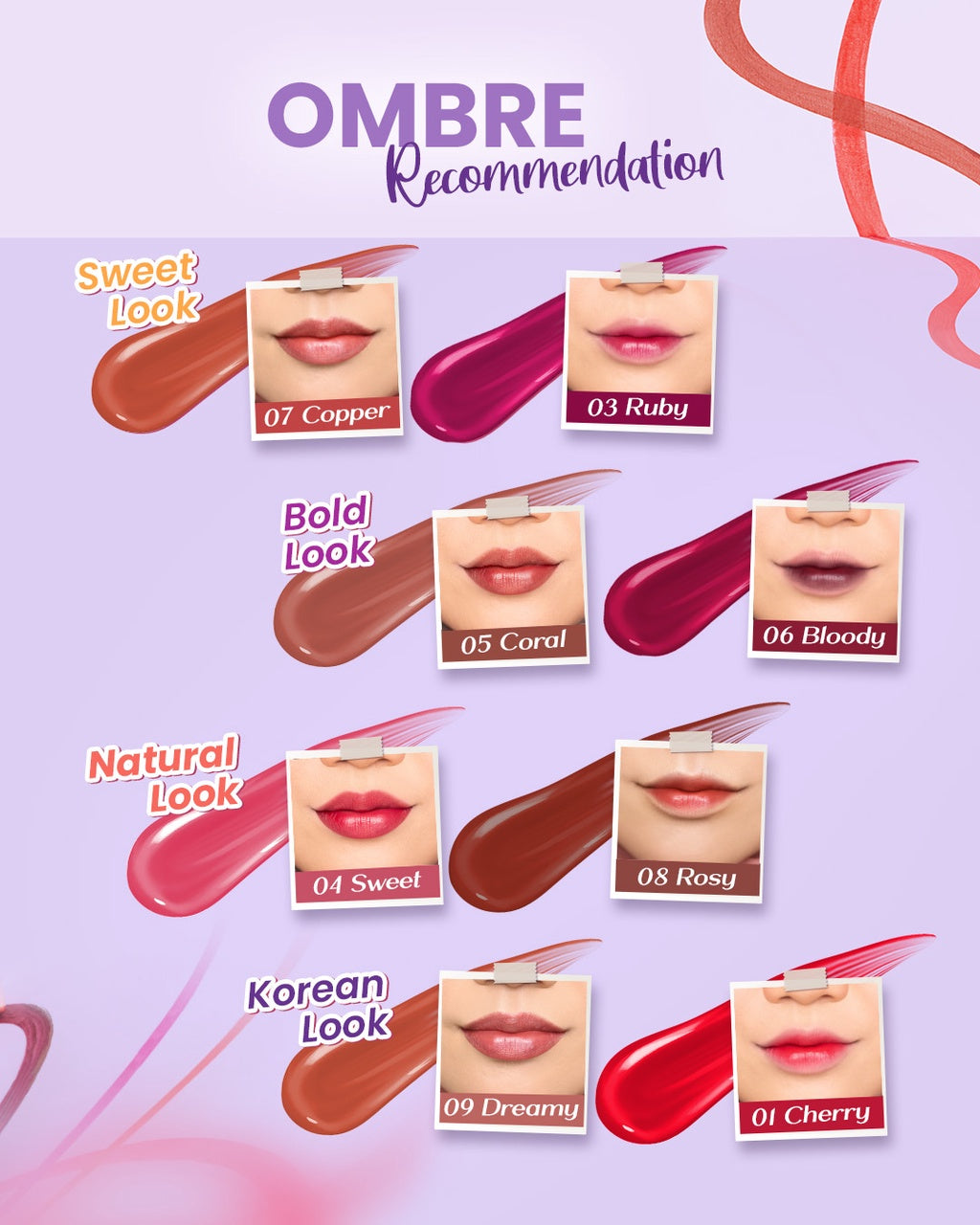 Hanasui Tintdorable Lip Stain - Lip Tint Melembapkan Transferproof Tahan Lama Natural Formula Ringan
