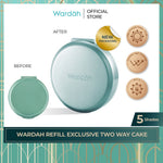 WARDAH Refill Exclusive Two Way Cake - Bedak Dengan Tingkat Coverage Tinggi Yang Halus dan Tahan Lama - Dilengkapi SPF 15 PA - Hasil Akhir Natural Flawless - Makeup - Cocok Dipakai dengan Cushion