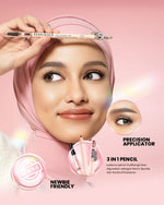 Hanasui Eyebrowtiful Pencil - 3 In 1 Eyebrow Pencil Waterproof 3 Varian Longlasting and Easy to Apply