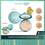 WARDAH Exclusive Two Way Cake - Bedak Dengan Tingkat Coverage Tinggi Yang Halus dan Tahan Lama - Long Lasting - Dilengkapi SPF 15 PA Hasil Akhir Natural Flawless-Makeup - Cocok Dipakai dengan Cushion
