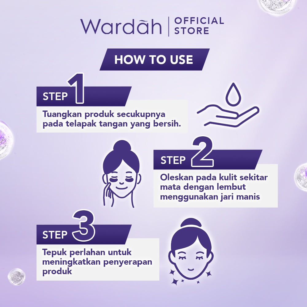 WARDAH Renew You Anti Aging Eye Cream 10 ml - Krim Mata Anti Aging dengan Apple PhytoCell Extrac - Skincare