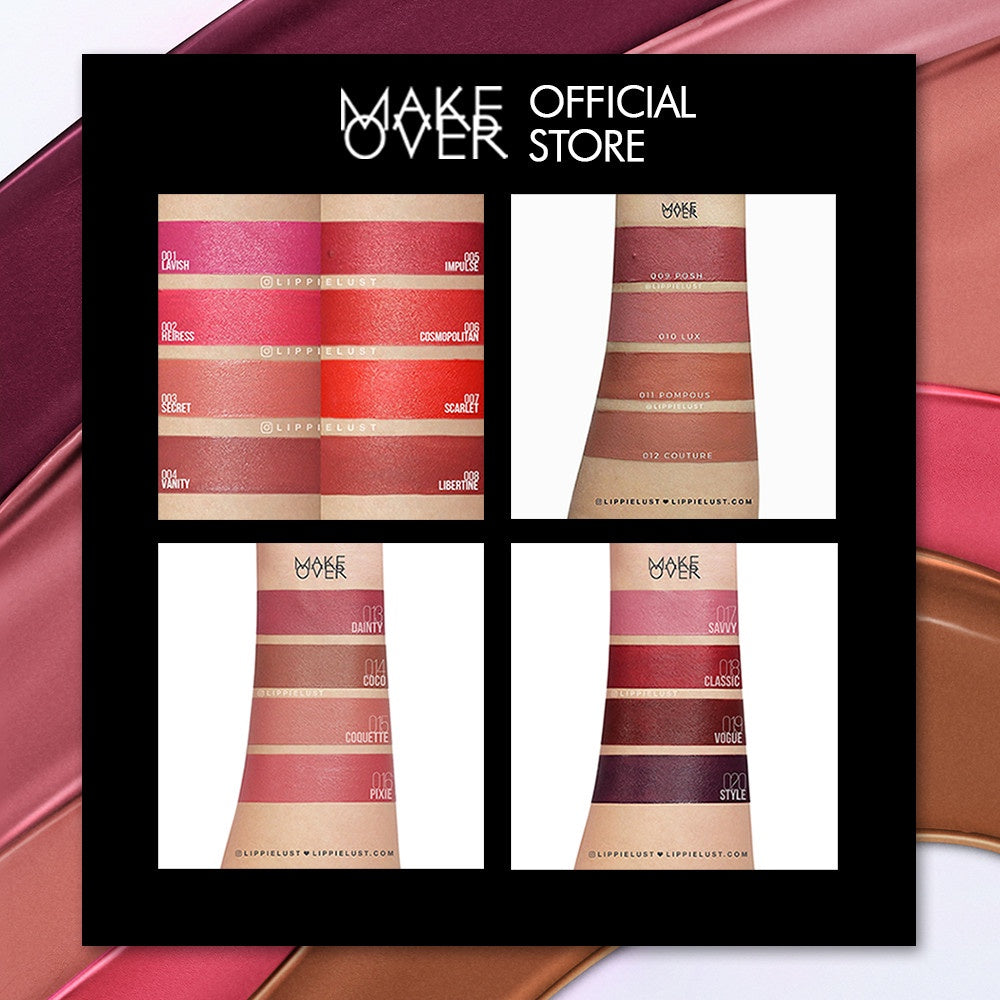 MAKE OVER Intense Matte Lip Cream - Lipstick Lipcream tahan lama hingga 8 jam lembab ringan ombre lips nude