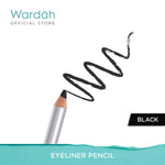 Wardah Eye Liner - Waterproof, dan Warna Hitam Intense - Tekstur Lembut Dengan Aplikator Presisi Mudah Digunakan - Tahan Lama Cocok Untuk Garis dalam Mata