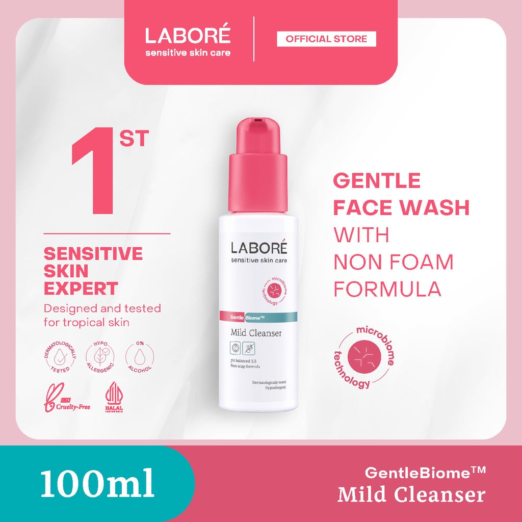 Labore Skin Refreshment Combo Package (Mild Cleanser 100ml, Thermal Soothing Mist 100ml) - Paket Bundle Pembersih Wajah dan Pelembab Wajah Kulit Sensitif