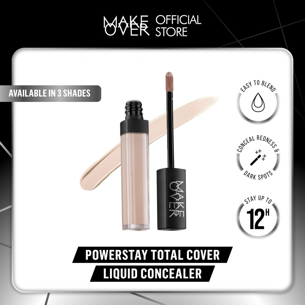 MAKE OVER Powerstay Total Cover Liquid Concealer 6.5 ml - Concealer Liquid
