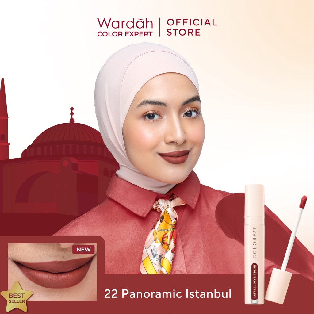 [LIPCALL] WARDAH Colorfit Lip Paint Around the World -  Lip Cream Tahan Lama Hingga 12 Jam, Transferproof, Pigmented -Liptint-Lip-Stain-Lipgloss-Lipstik-Lip Tint-Lip Matte-Lipstick-Lipcream-Lip Longlasting Waterproof Tahan Lama-Makeup-Lipbrary