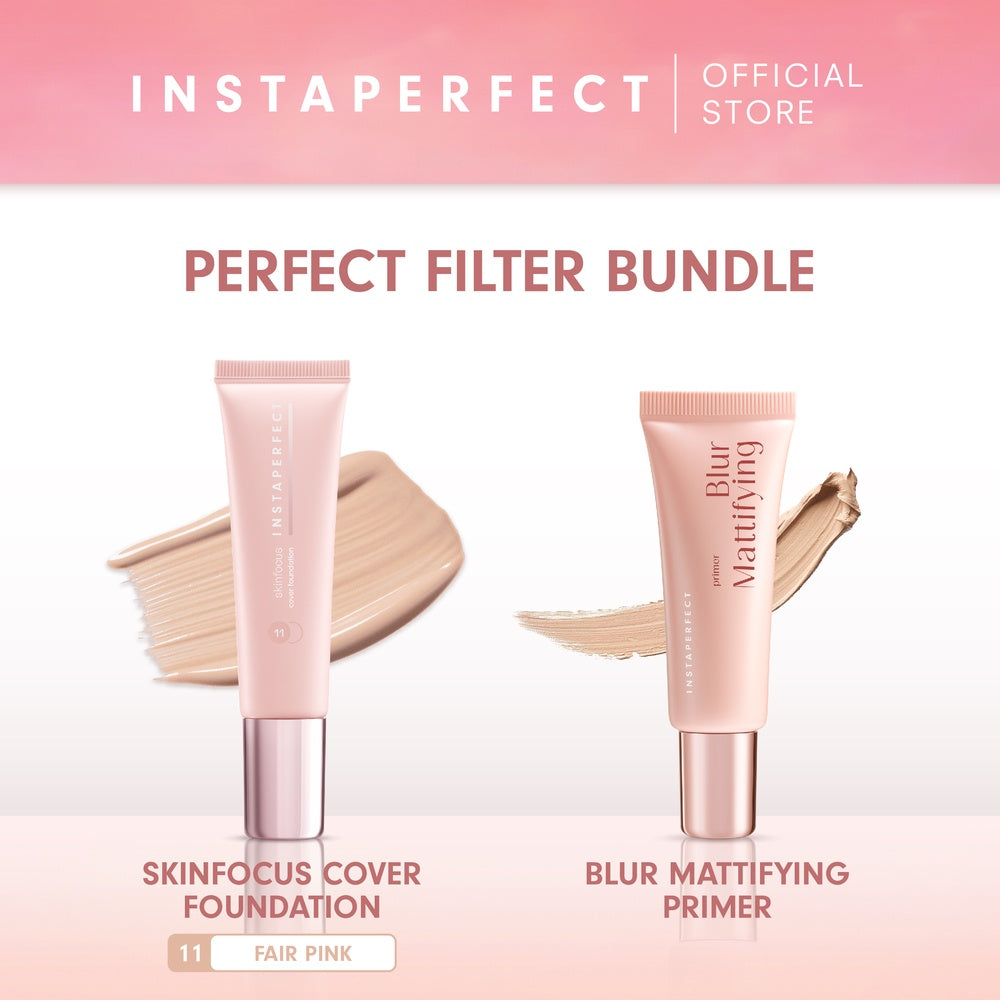 Instaperfect Perfect Filter Bundle (Skinfocus Cover Foundation & Blur Mattifying Primer)