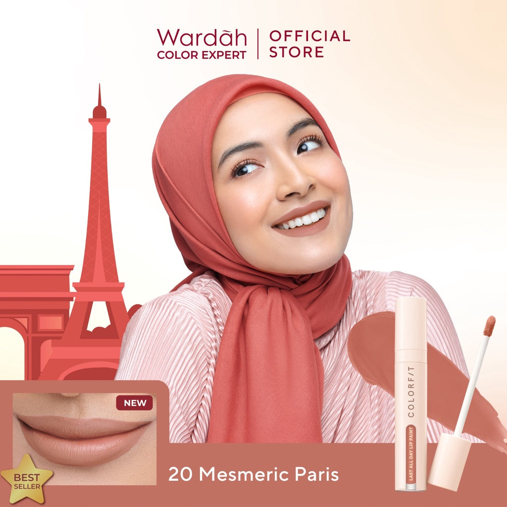 [LIPCALL] WARDAH Colorfit Lip Paint Around the World -  Lip Cream Tahan Lama Hingga 12 Jam, Transferproof, Pigmented -Liptint-Lip-Stain-Lipgloss-Lipstik-Lip Tint-Lip Matte-Lipstick-Lipcream-Lip Longlasting Waterproof Tahan Lama-Makeup-Lipbrary