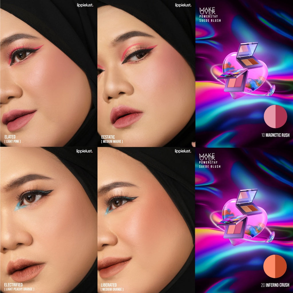 [ Dubai Fashion Week ] MAKE OVER Powerstay Suede Blush - Cream Blush, Blush On Make Over Pigmented Blendable DFW Nadya Hutagalung Pony Mira Agile Zsa Zsa Utari