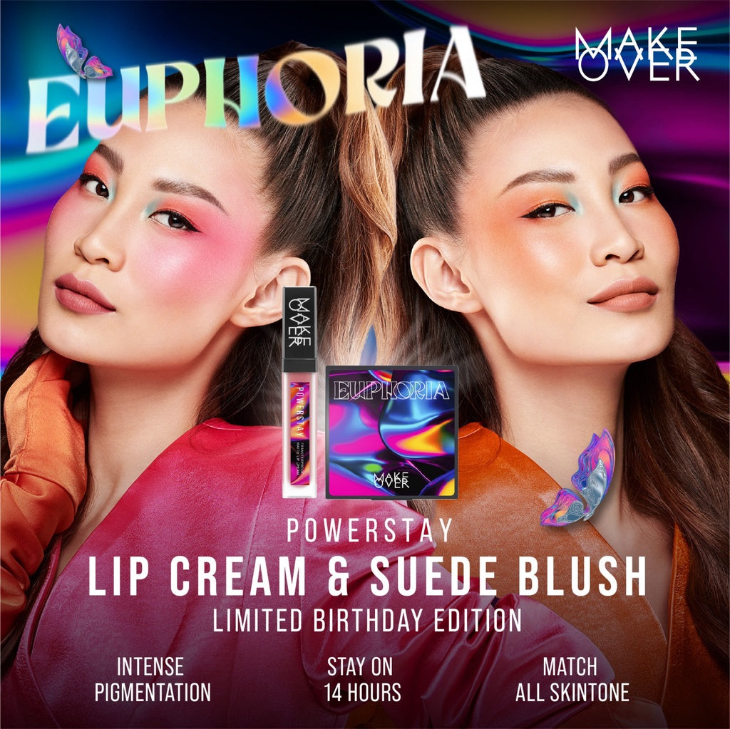 [ Dubai Fashion Week ] MAKE OVER Powerstay Suede Blush - Cream Blush, Blush On Make Over Pigmented Blendable DFW Nadya Hutagalung Pony Mira Agile Zsa Zsa Utari