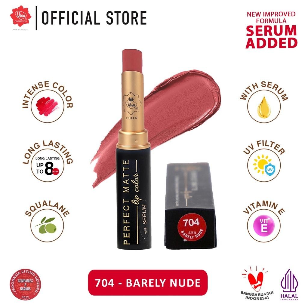 Viva Queen Perfect Matte Serum Lip Color – Intense, Long-Lasting with Vitamins & UV Protection