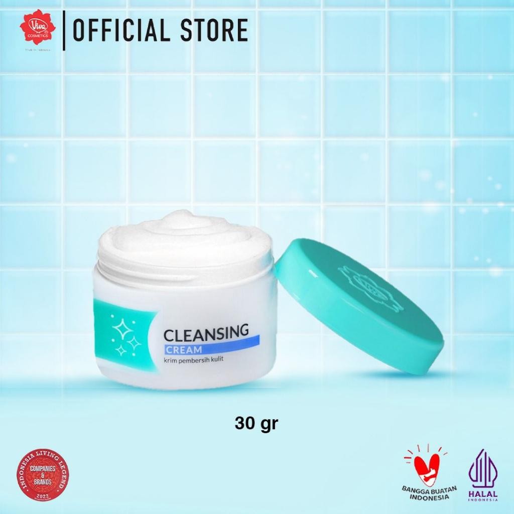 Viva Cleansing Cream - Deep Cleansing Makeup Remover 30g/200g/550g Official Store Halal Certified