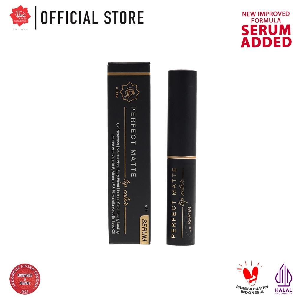 Viva Queen Perfect Matte Serum Lip Color – Intense, Long-Lasting with Vitamins & UV Protection