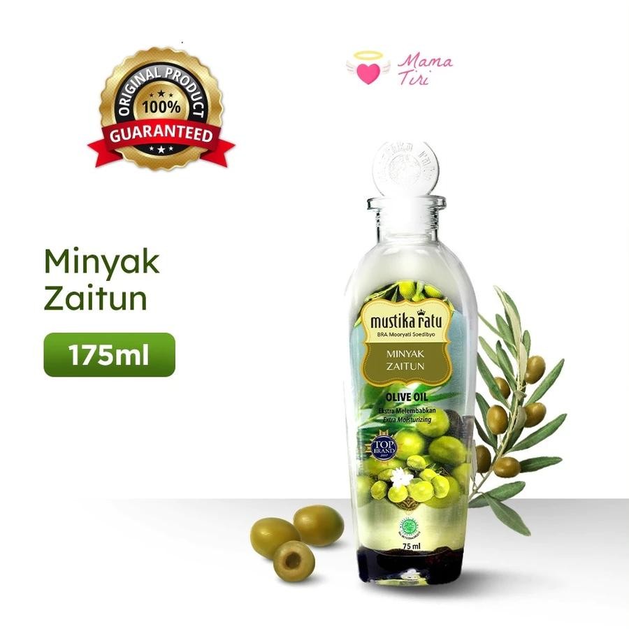 Mustika Ratu 175ml Olive Massage Oil – Authentic Herbal Body Oil
