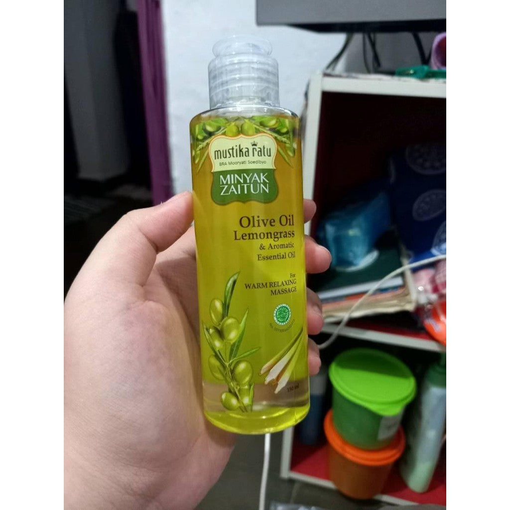 Mustika Ratu – Olive Oil Lemongrass & Aromatic Essential Oil | Nourishing & Refreshing Body Oil