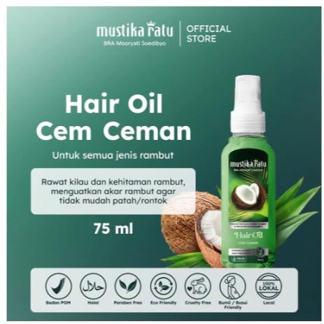 ️ Mitz Collections ️ Mustika Ratu Cem-Ceman Oil – 75ml | Strengthens & Shines Hair