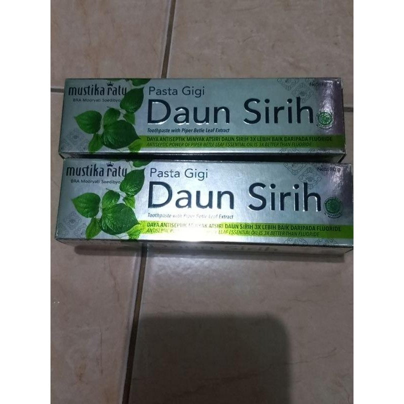 Mustika Ratu – Twinpack Herbal Toothpaste Betel Leaf 60g | Natural Freshness & Oral Protection