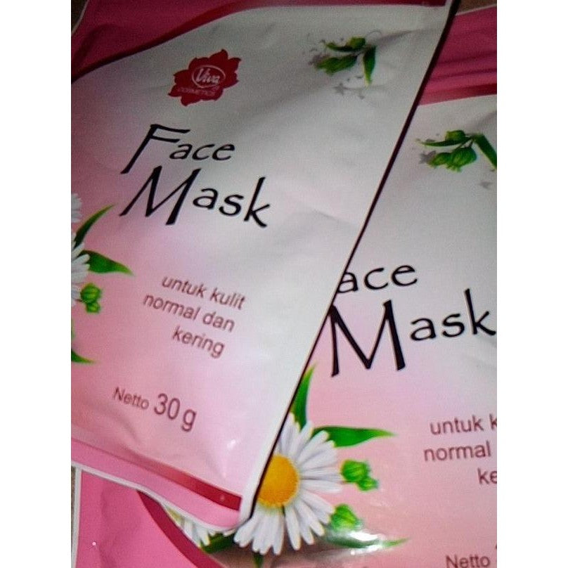 Viva Face Mask for Normal & Dry Skin – Hydrating & Nourishing Clay Mask 30gr