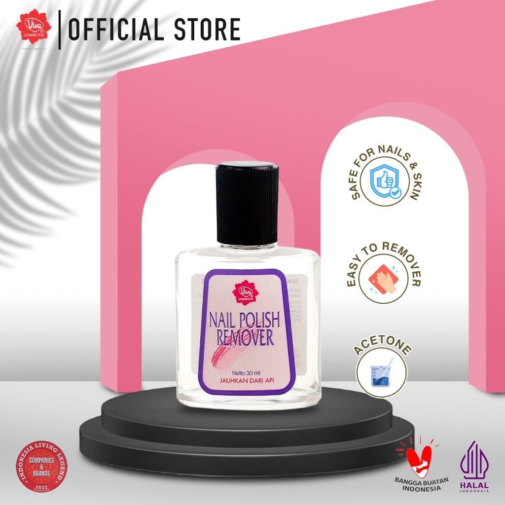 Viva Nail Polish Remover – 30ml (Gentle Formula with Moisturizer)
