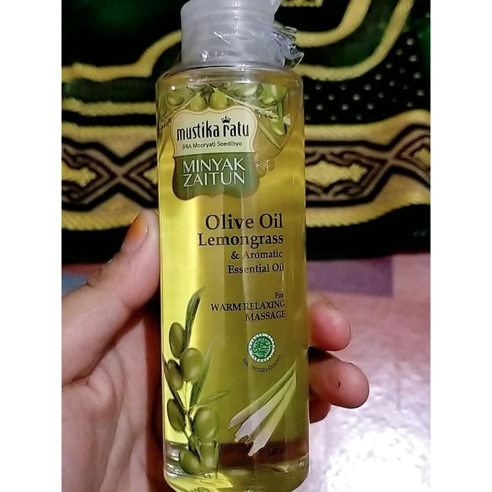 Mustika Ratu – Olive Oil Lemongrass & Aromatic Essential Oil | Nourishing & Refreshing Body Oil
