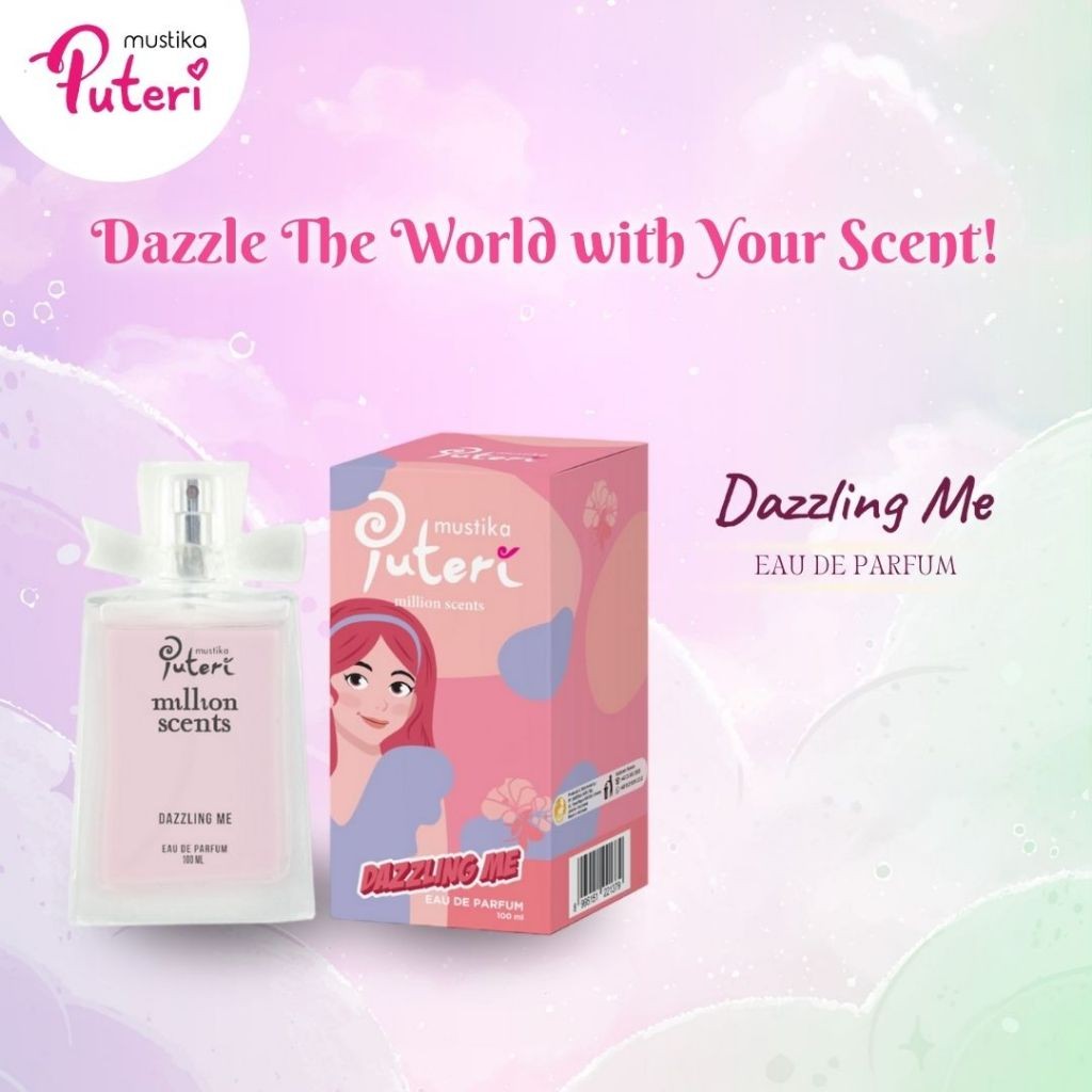 [2 Lebih Hemat] Mustika Puteri Bundle EDT Spray Million Scent Dazzling Me + My Mysterious
