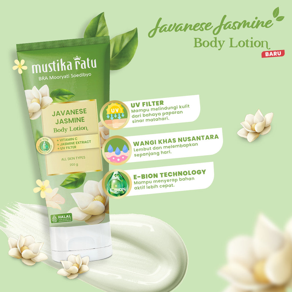 [Bundle Triple Pack] Mustika Ratu Javanese Jasmine Body Lotion 200 ml