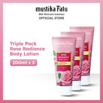 [Bundle Triple Pack] Mustika Ratu Rose Radiance Body Lotion 200 ml