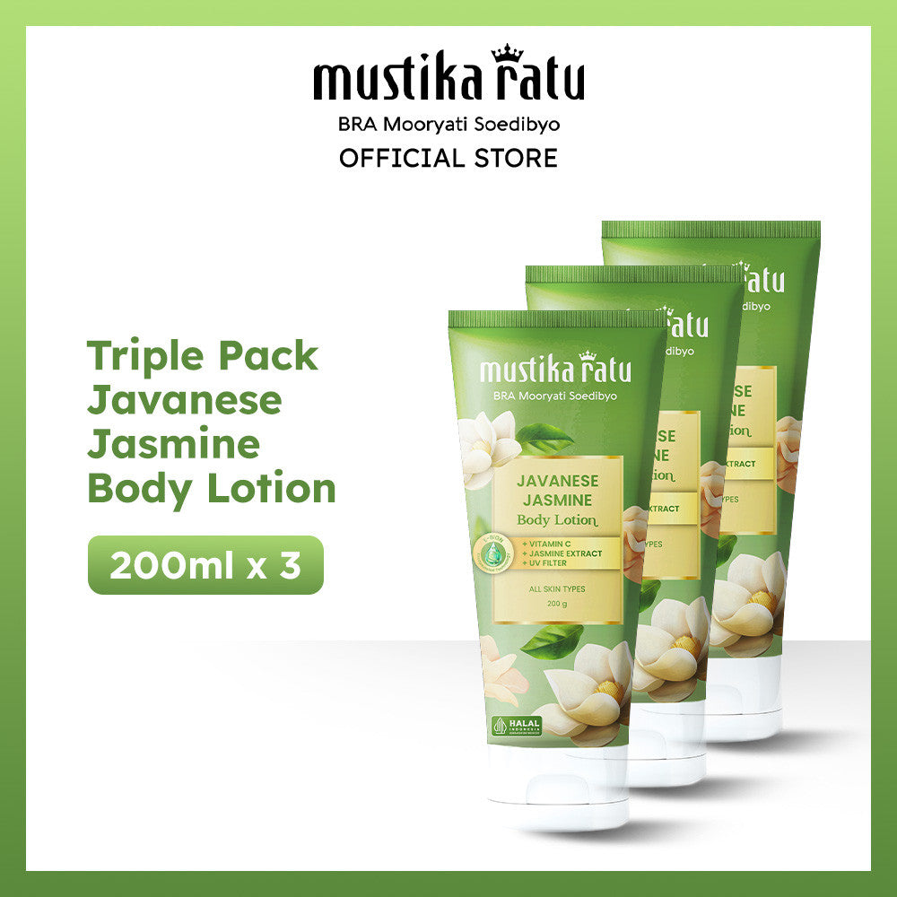 [Bundle Triple Pack] Mustika Ratu Javanese Jasmine Body Lotion 200 ml