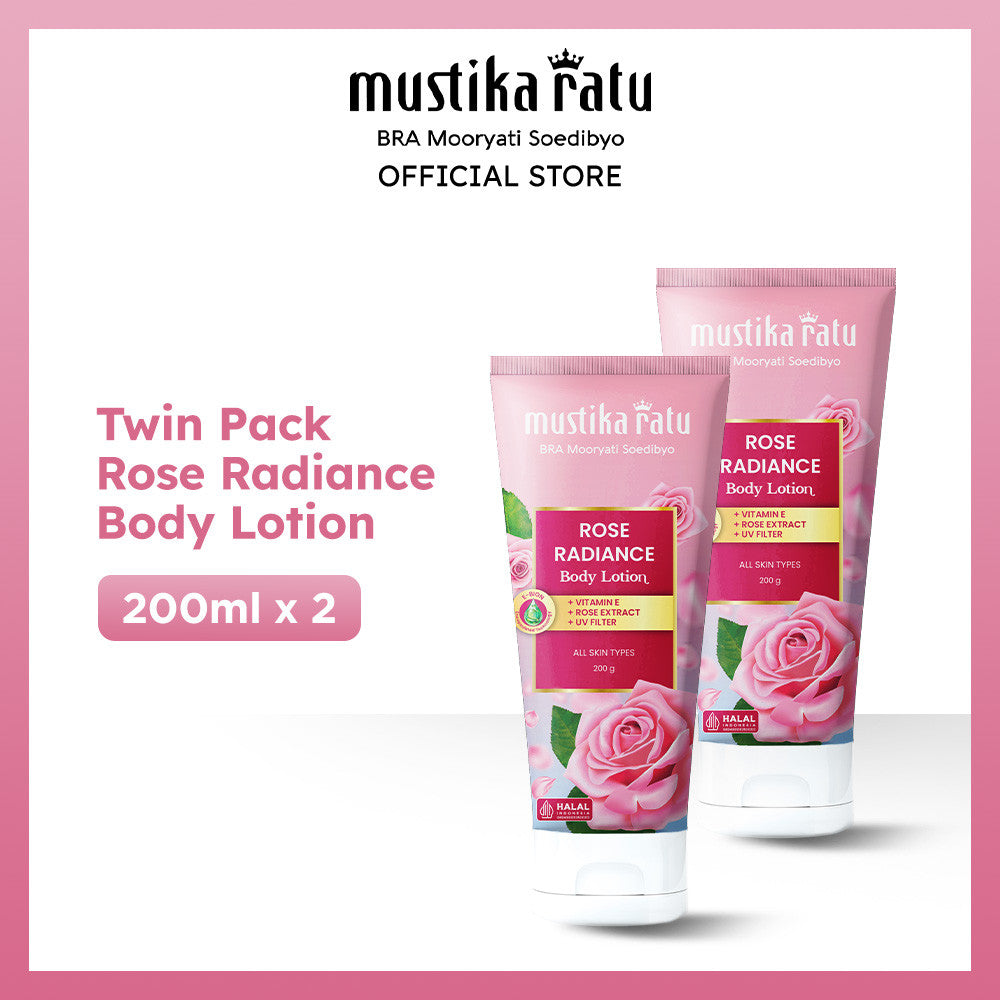 [Bundle Twin Pack] Mustika Ratu Rose Radiance Body Lotion 200 ml