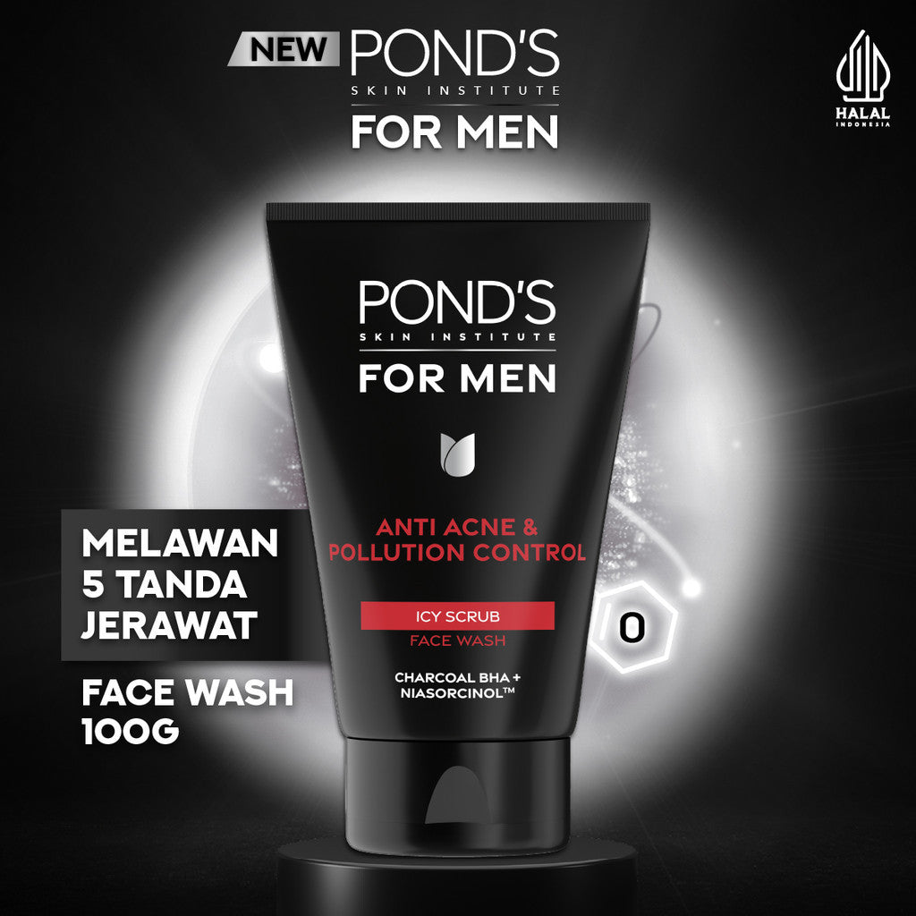 [ANTI POLUSI] PONDS Skin Institute for Men Anti Acne & Pollution 100gr