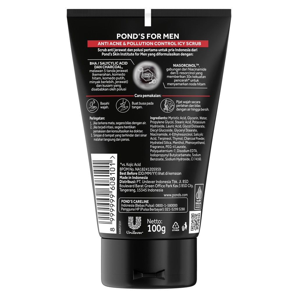 [ANTI POLUSI] PONDS Skin Institute for Men Anti Acne & Pollution 100gr