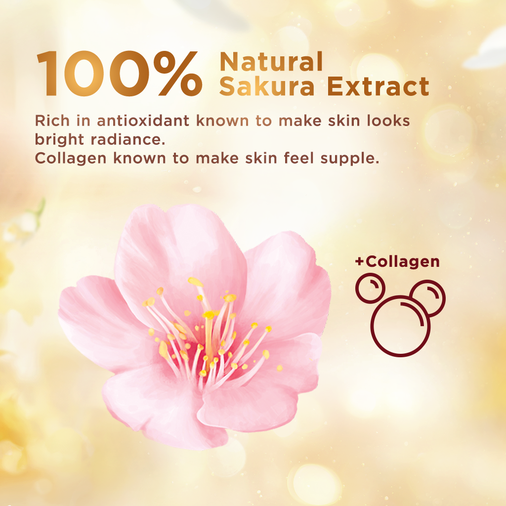 Citra UV Body Lotion Supple & Bright Sakura 210ML - Mencerahkan dan Kenyal