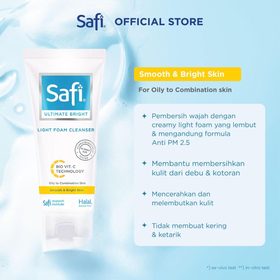 Safi Ultimate Bright Light Foam Cleanser 100 gr