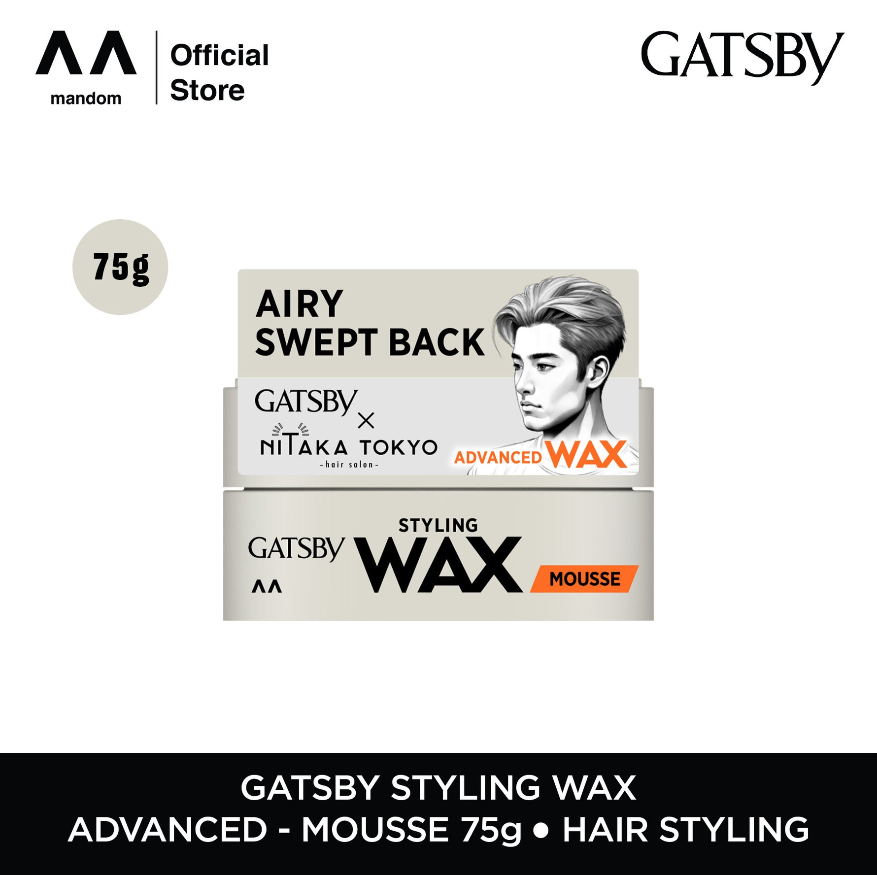 GATSBY Styling Wax X Nitaka Tokyo (75gr & 25gr)