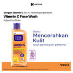 CLEAN & CLEAR Vitamin C Face Wash 100ml - Sabun Cuci Muka untuk Mencerahkan