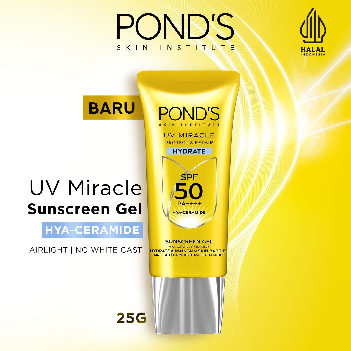 [NEW LAUNCH] PONDS UV MIRACLE HYDRATE SPF 50 25G