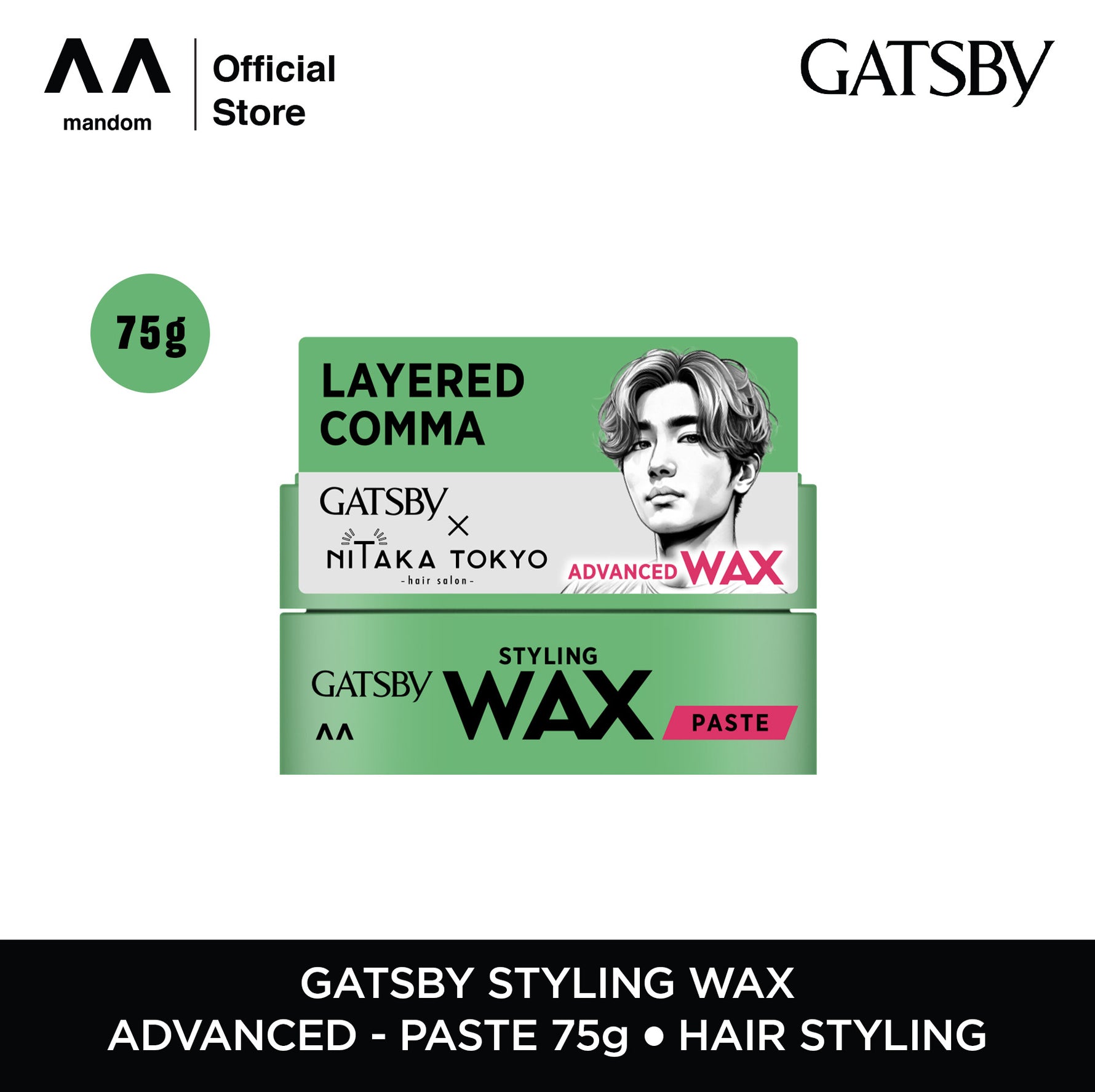 GATSBY Styling Wax X Nitaka Tokyo (75gr & 25gr)