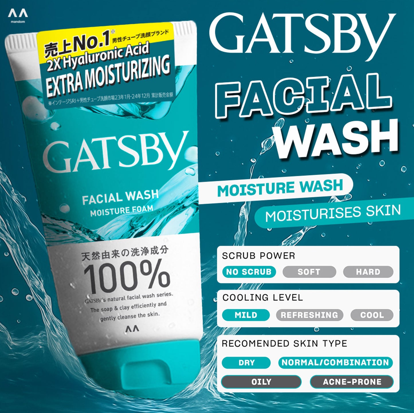 GATSBY Facial Wash 100 gr
