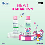 BT21 Special Edition BIORE Micellar Water Pembersih Wajah Acne Care Green Tea 90 ml For Oily & Acne-prone Skin Makeup Remover