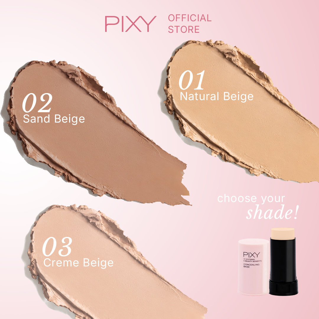 Special Package PIXY 4 Beauty Benefits Concealing Base FREE UV Primer Sunscreen Hydra Cream 10gr