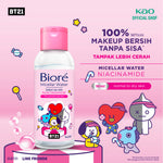 BT21 Special Edition BIORE Micellar Water Pembersih Wajah Soften Up Niacinamide 90 ml for Normal - Dry Skin Makeup Remover